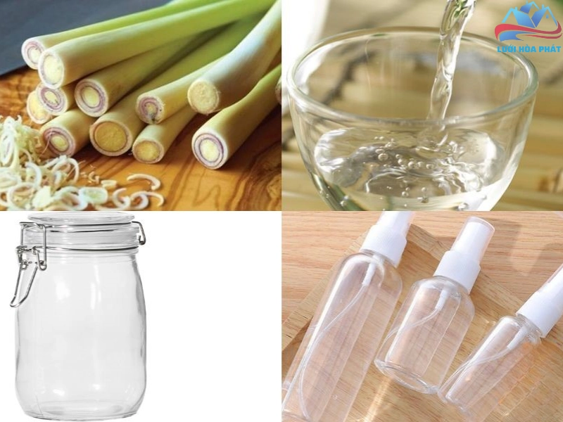 Xịt dung dịch xua đuổi muỗi bằng sả