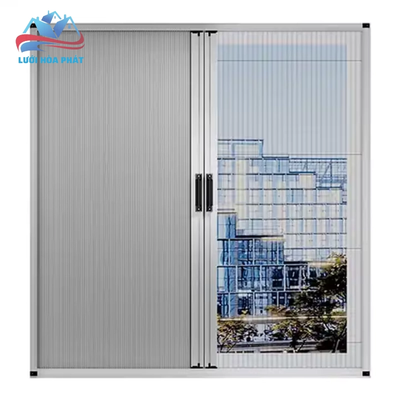 cửa lưới chống muỗi kết hợp rèm tổ ong