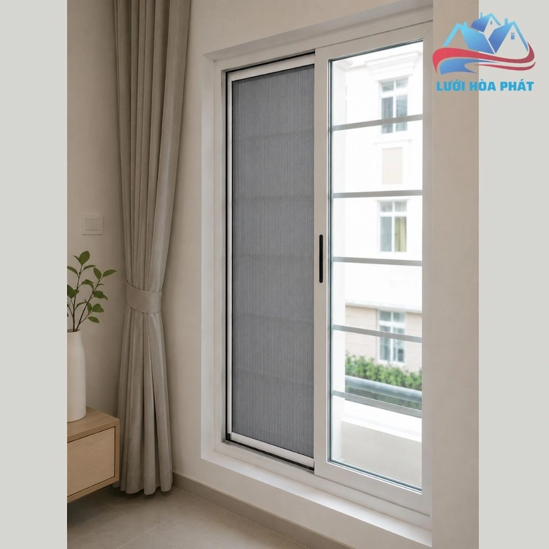 cửa lưới chống muỗi tự cuốn mã TC 01