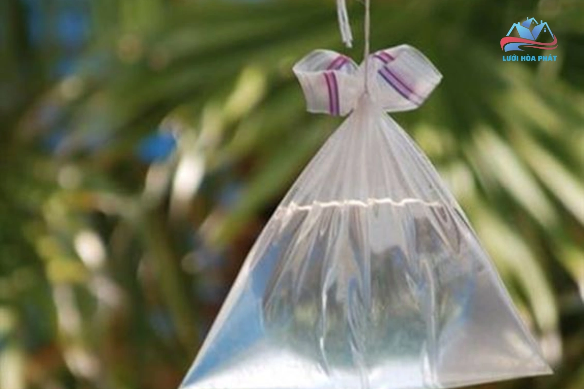 Đuổi ruồi giấm bằng túi chứa nước