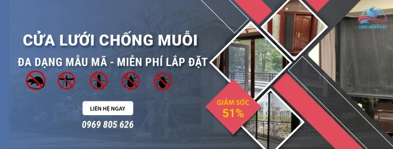 mẫu cửa lưới chống muỗi huyện hóc môn bán chạy nhất