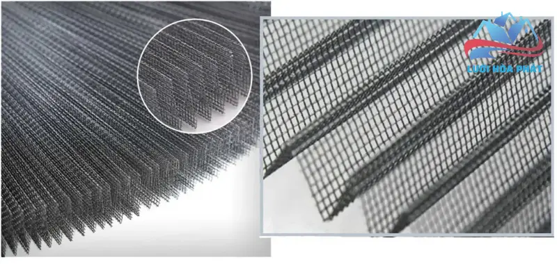 Cửa lưới chống muỗi dạng xếp xích không ray 2 cánh DX 16