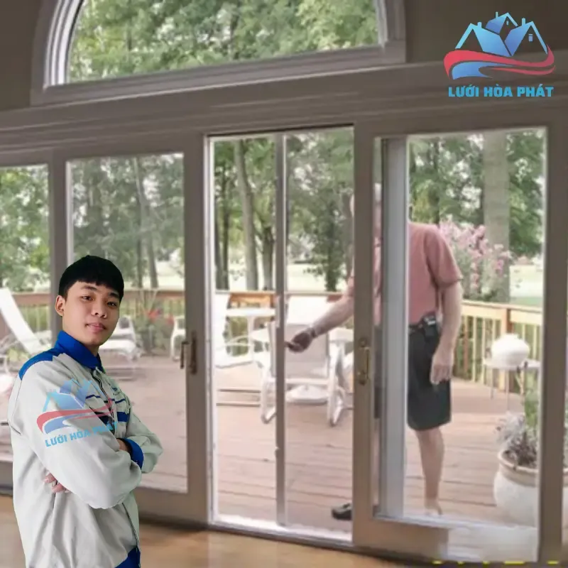 Loại cửa lưới chống muỗi lùa 1 cánh
