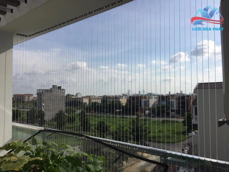 Lưới an toàn ban công chung cư bằng cáp Inox bọc nhựa