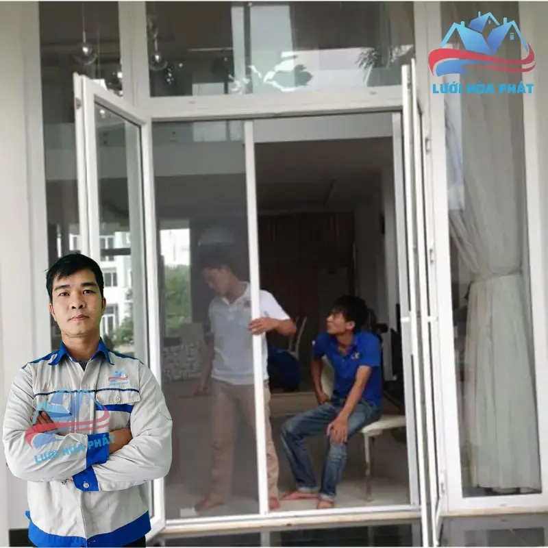 Cửa lưới chống muỗi dạng xếp DX 06