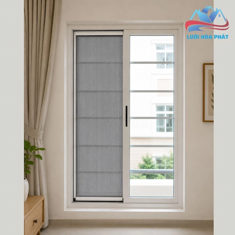 cửa lưới chống muỗi tự cuốn mã TC 01