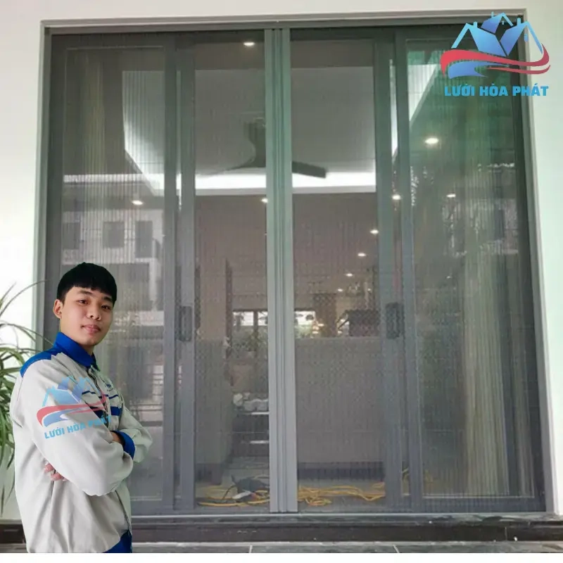 Cửa lưới chống muỗi dạng xếp DX 02