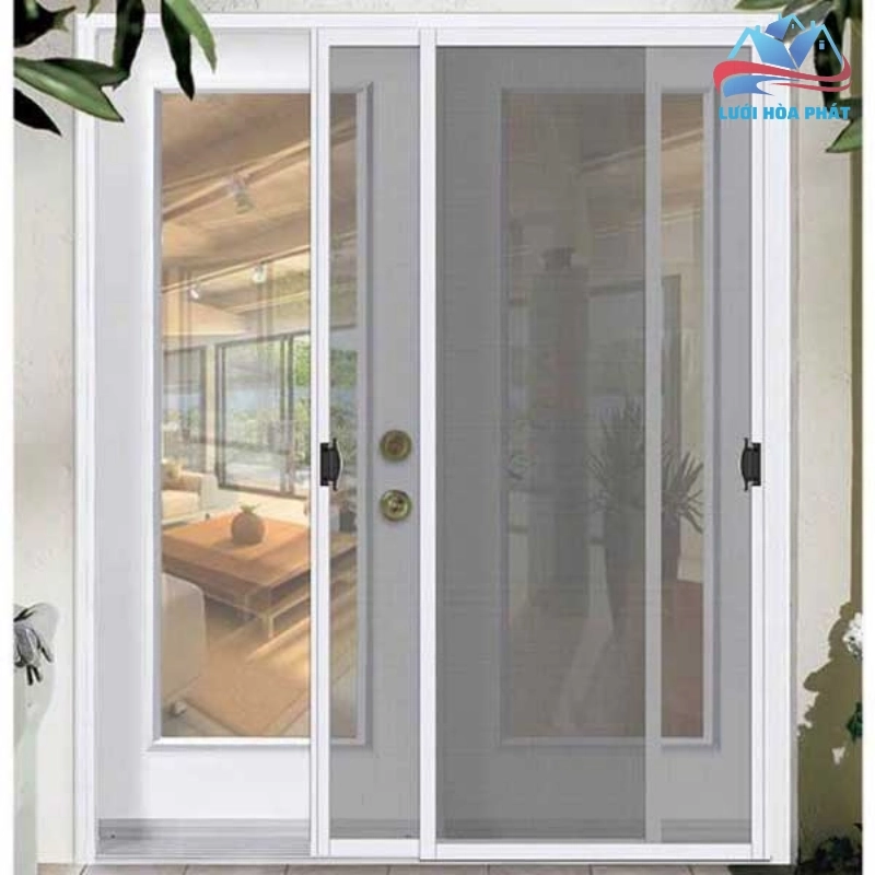cửa lưới chống muỗi sân thượng
