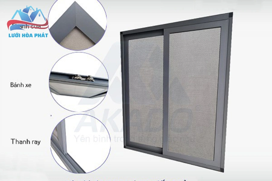 Mẫu Cửa Lưới Chống Muỗi Cánh Mở Bền Bỉ Và An Toàn Giá Tốt 