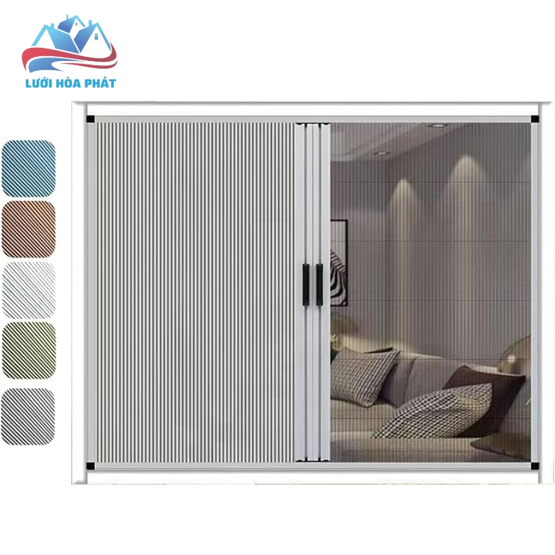 cửa lưới chống muỗi kết hợp rèm tổ ong