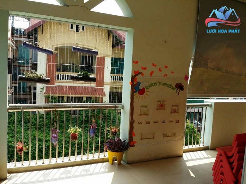 Quy trình lắp đặt và bảo trì lưới an toàn tại trường mầm non