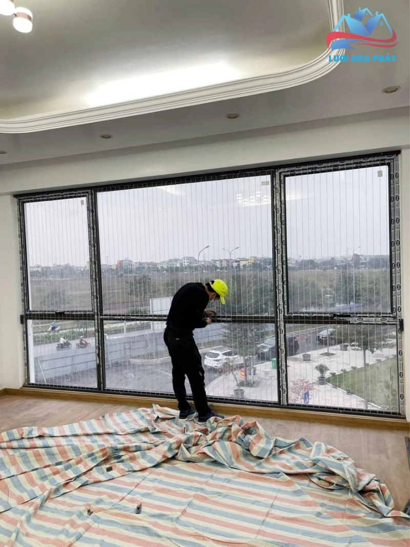 Quy trình lắp đặt lưới cửa sổ an toàn chuyên nghiệp