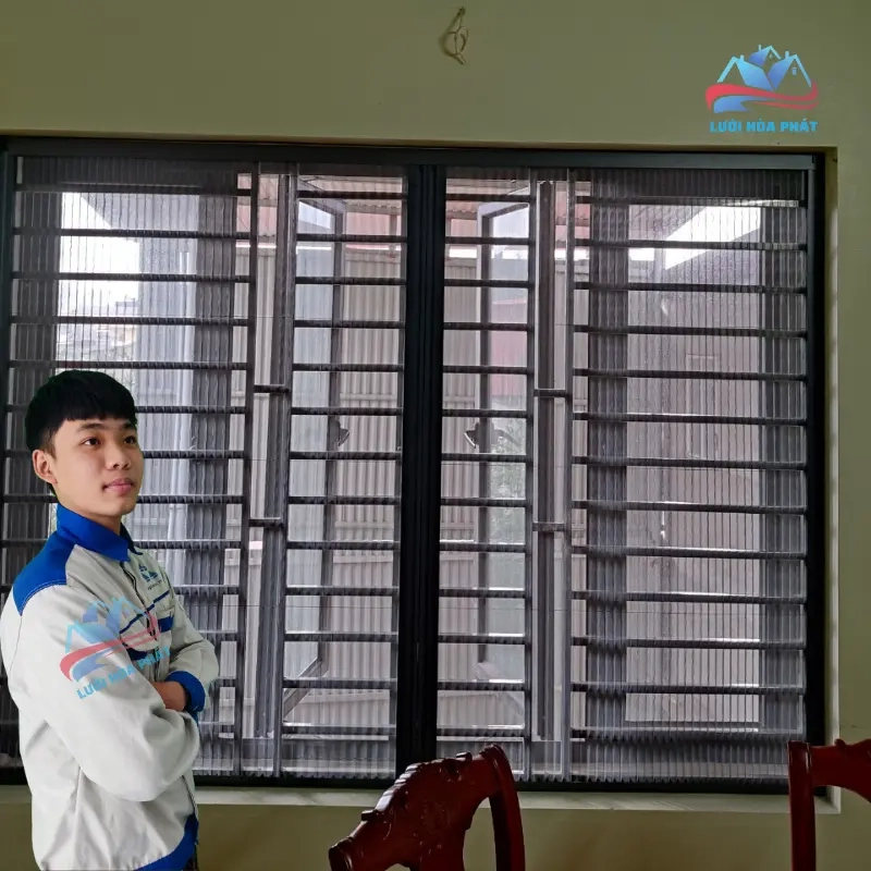 Cửa lưới chống muỗi dạng xếp DX 01