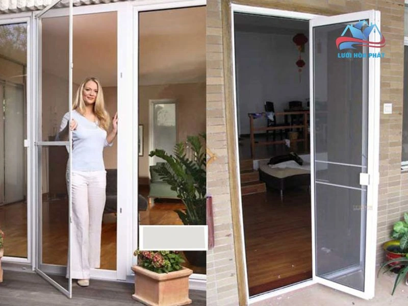 Cửa lưới chống muỗi dạng đóng mở