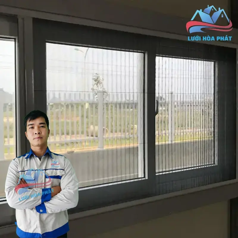 thi công cửa lưới chống muỗi