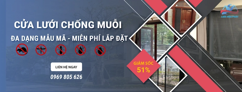 Lưới Hòa Phát mang đến giải pháp cửa lưới chống muỗi hiệu quả