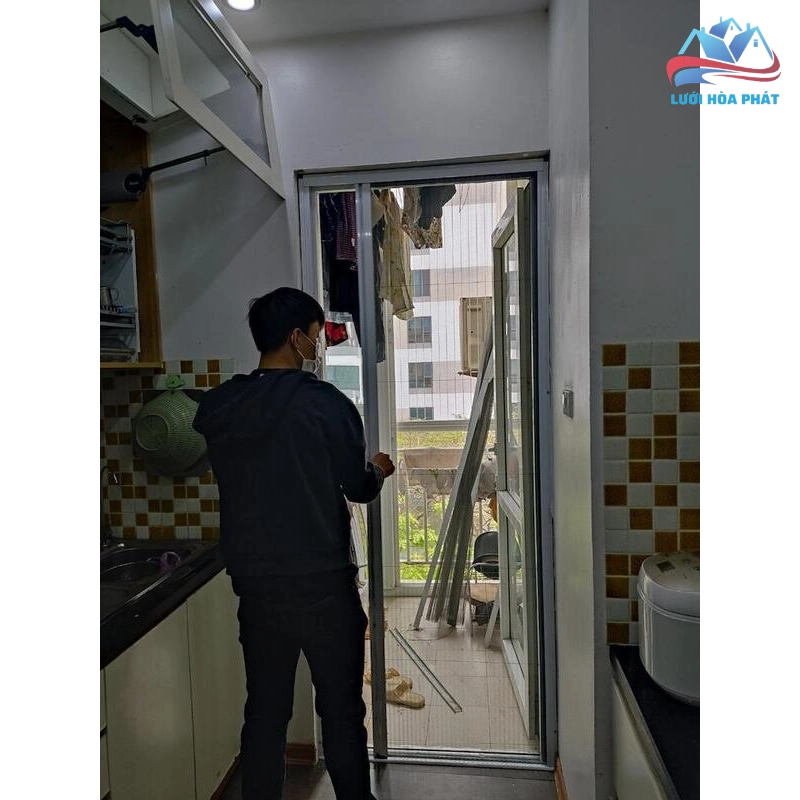 Cửa lưới chống muỗi dạng xếp DX 02