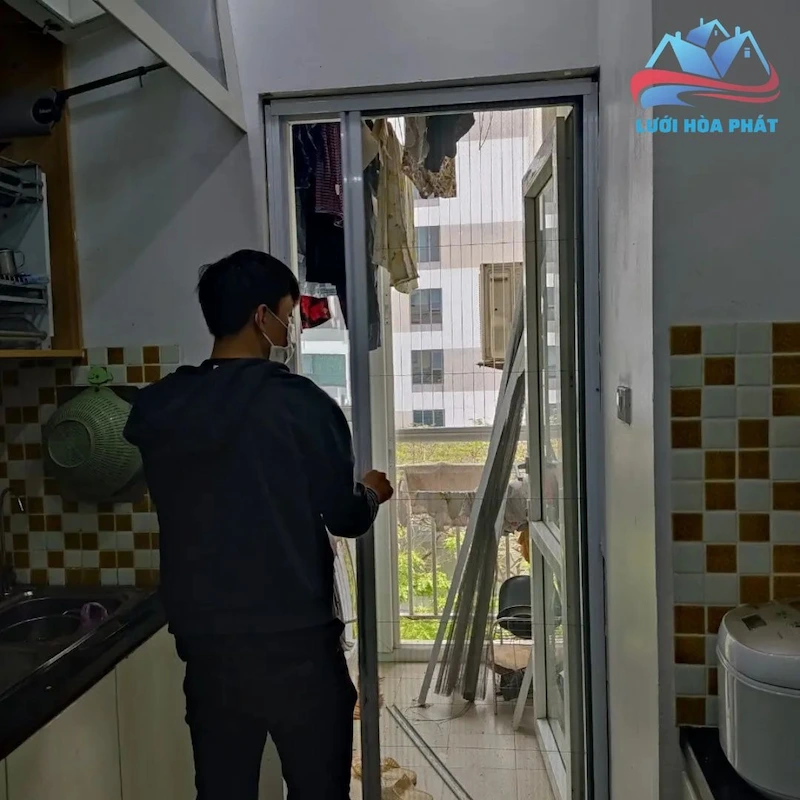 cửa lưới chống muỗi dạng xếp 1 cánh màu trắng DX 14 cửa lưới chống muỗi dạng xếp 1 cánh màu trắng DX 14
