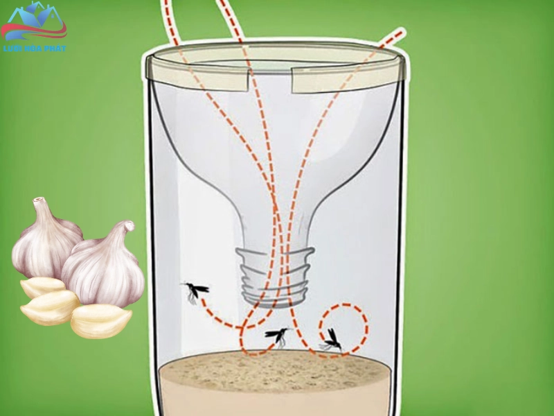 Mẹo đuổi muỗi bằng tỏi bằng cách làm bẫy muỗi tỏi