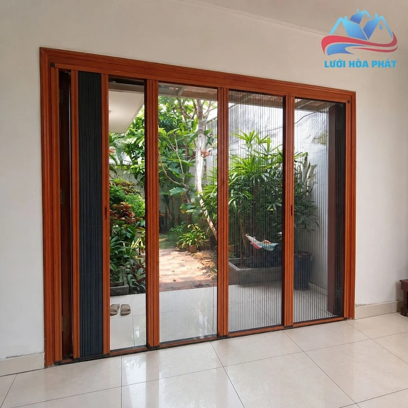 cửa lưới chống muỗi dạng xếp không ray cửa lưới chống muỗi dạng xếp không ray