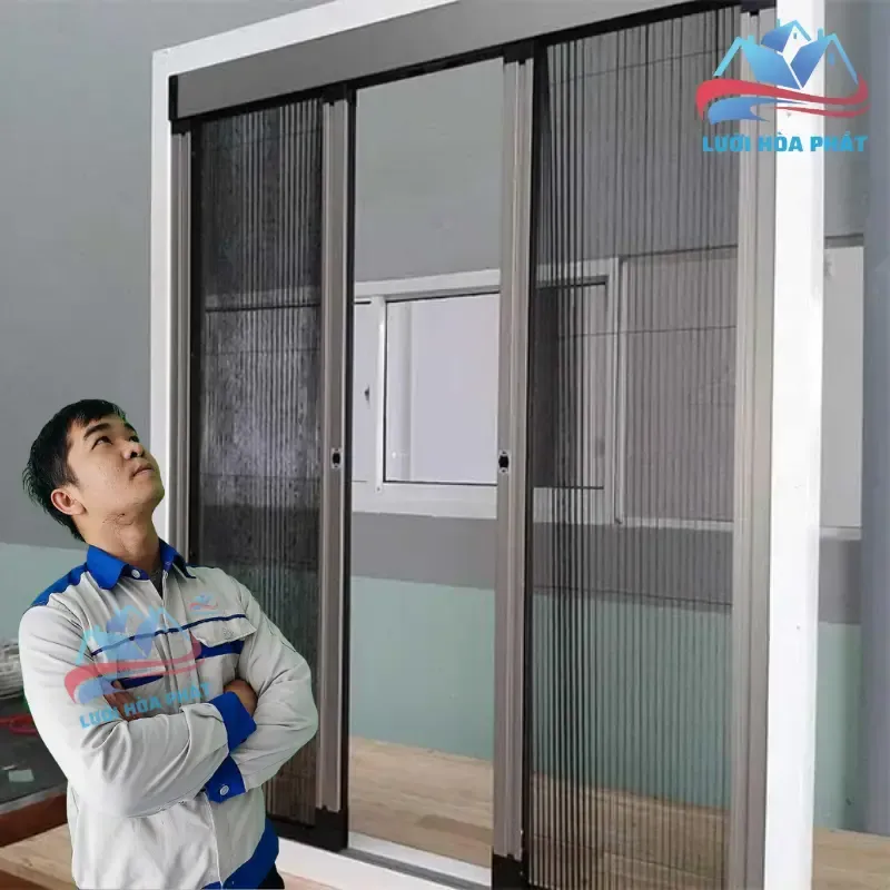 Cửa lưới chống muỗi lùa 2 cánh