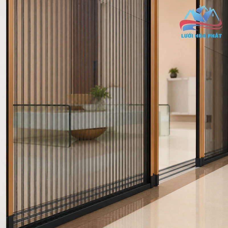 cửa lưới chống muỗi xếp gấp sợi thủy tinh