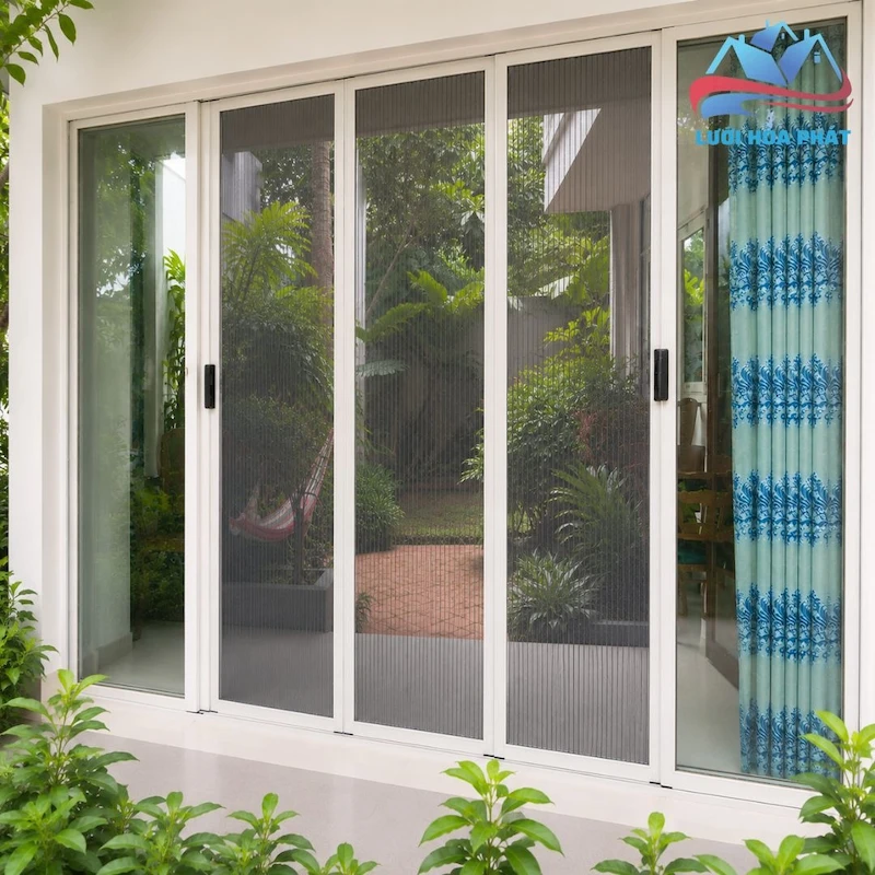 cửa chống muỗi dạng xếp mã DX 05 cửa chống muỗi dạng xếp mã DX 05