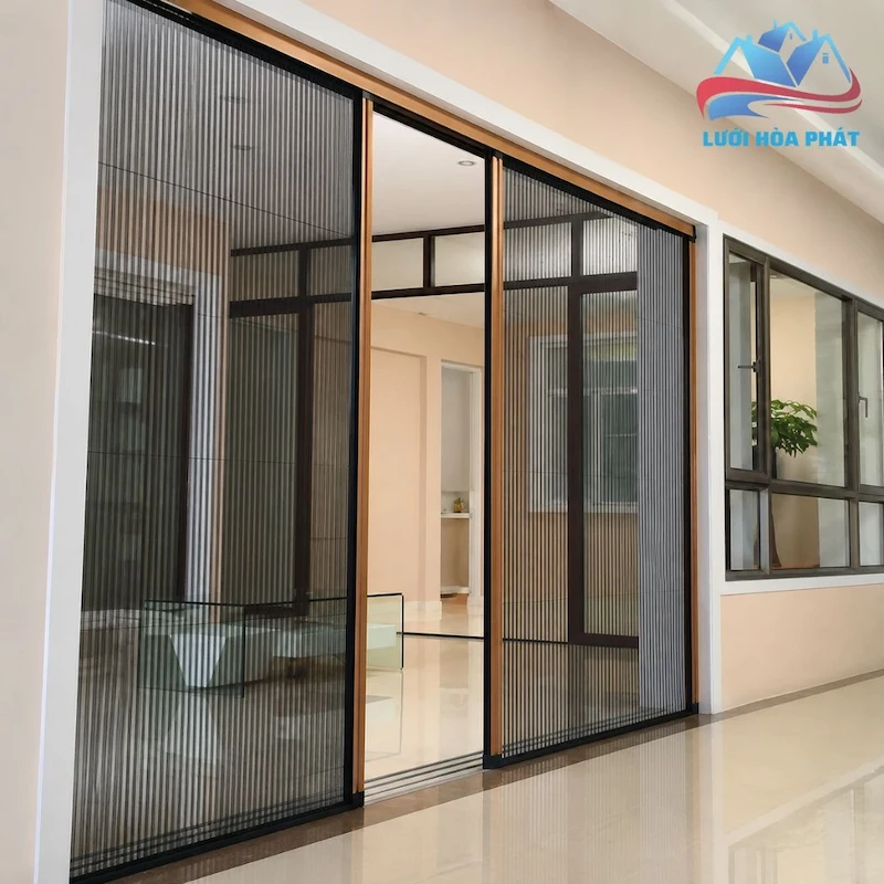 cửa chống muỗi dạng xếp gấp sợi thủy tinh