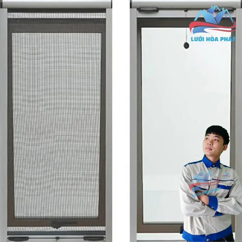 Lưới Hòa Phát là đối tác tin cậy cho giải pháp cửa lưới chống muỗi tự cuốn ngang