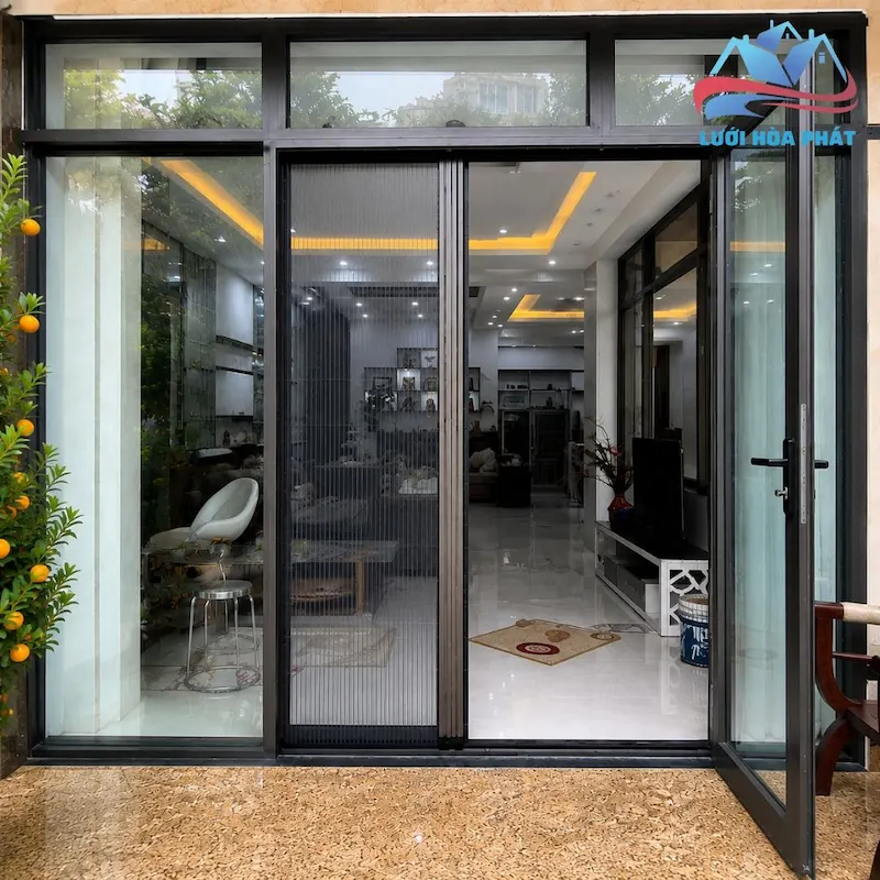cửa lưới chống muỗi dạng xếp mã DX 12